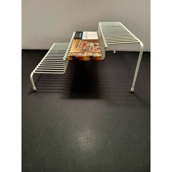 Mainstays White 3-Step Pantry Organizer 10.25"×4.5"×9" Countertop Rust-Resist - Picture 3 of 5